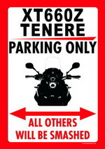 XT 660 Z TENERE PARKING ONLY